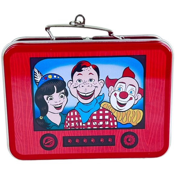 Hallmark Howdy Doody LunchBox Thermos Set ORNAMENT 1999 Clarabell Clown Vintage - Picture 3 of 10